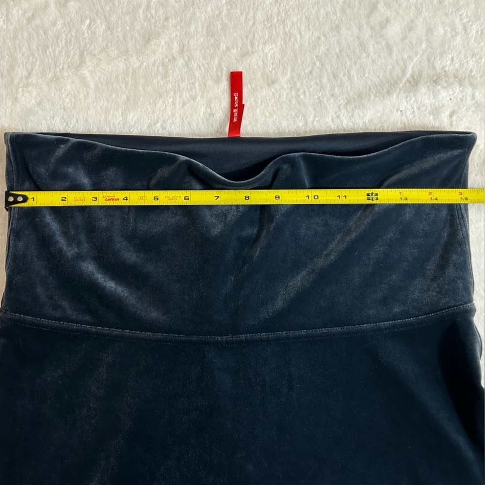 SPANX Slate Blue Velvet High-Rise Leggings Size 1X - Picture 7 of 11